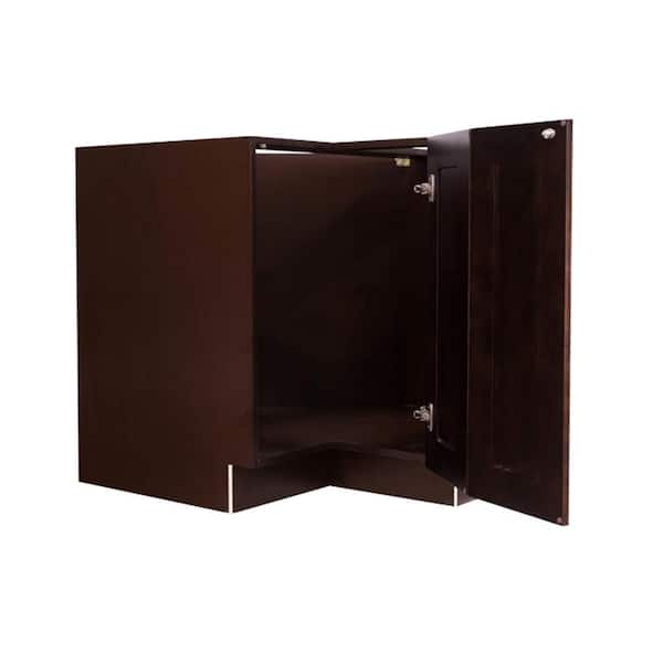 LIFEART CABINETRY Edinburgh Espresso Plywood Raised Panel Stock Assembled Wall Kitchen Cabinet (33 in. W x 36 in. H x 12 in. D)
