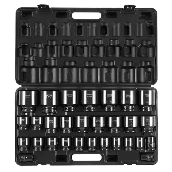 Impact Socket Set 3/4 Inches 29 Piece Impact Sockets, 6-Point Sockets, Rugged Construction Drive Socket SAE