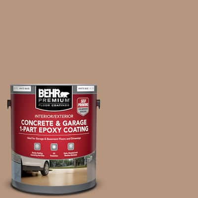 1 gal. #S220-4 Potters Clay Self-Priming 1-Part Epoxy Satin Interior/Exterior Concrete and Garage Floor Paint