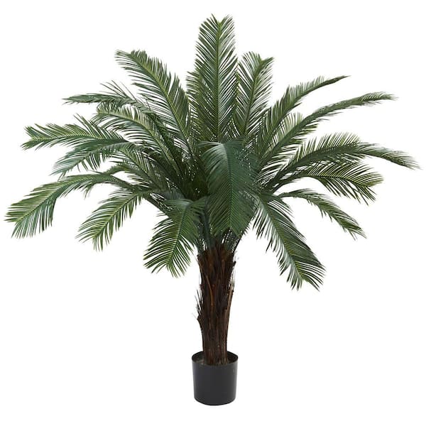 Nearly Natural 5 ft. Artificial UV Resistant Indoor/Outdoor Cycas Tree