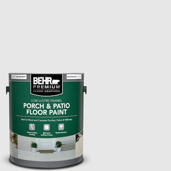 1 gal. #PR-W09 Nimbus Cloud Low-Lustre Enamel Interior/Exterior Porch and Patio Floor Paint