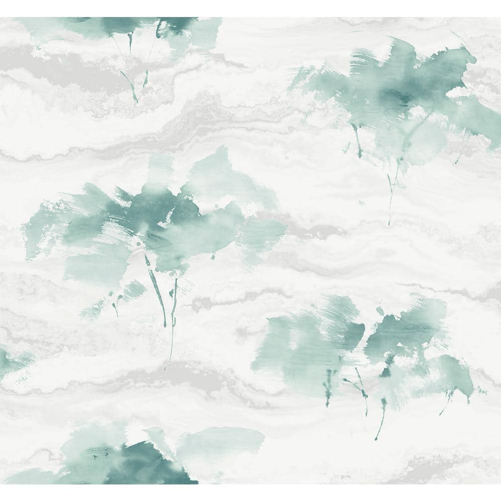 Brushstroke Trees Metallic Teal and Pearl Paper Strippable Roll (Covers 60.75 sq. ft.) price history on PriceWatchPro