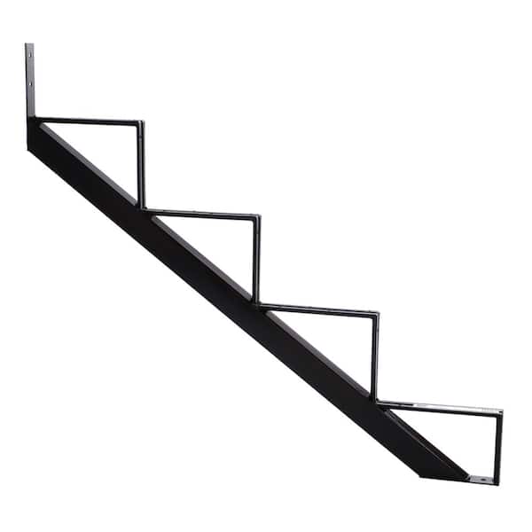 Pylex 4-Steps Steel Stair Stringer black 7-1/2 in. x 10-1/4 in. (Includes 1 Stair Stringer)