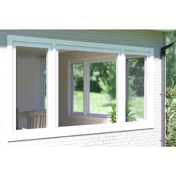TAFCO WINDOWS 119.25 in. x 60 in. White Double-Pane Insulated