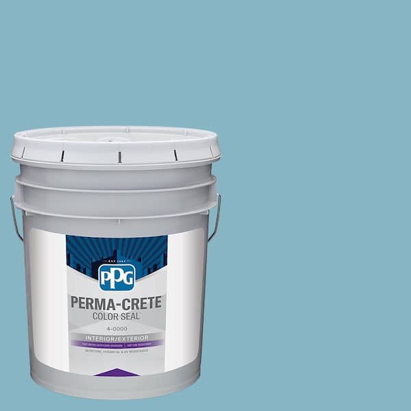 Perma-Crete Color Seal 5 gal. PPG1151-4 Crystal Lake Satin Interior/Exterior Concrete Stain