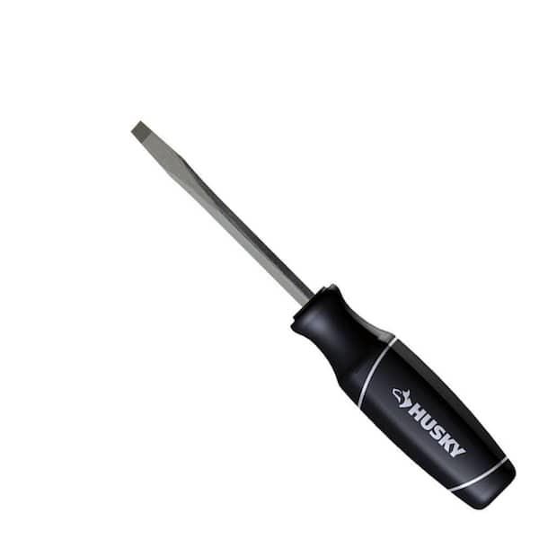 Husky 1/4 in. x 4 in. Slotted Screwdriver