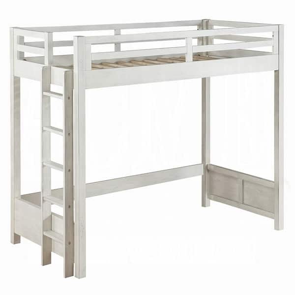 Celerina White Wood Frame Twin Platform Bed