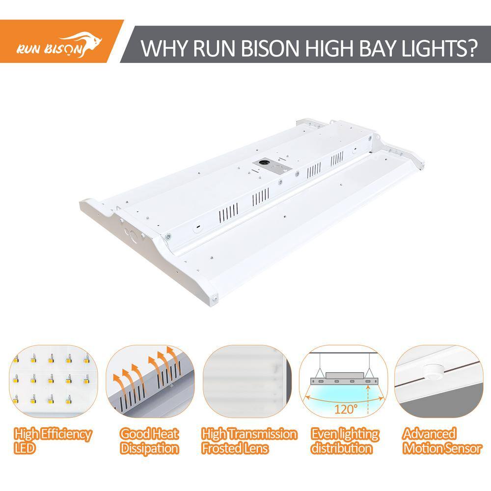 White Dimmable Linear LED High Bay Ceiling Light