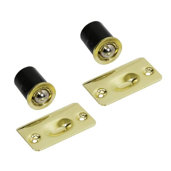 Design House Polished Brass Drive in Ball Catch (2 per Pack)