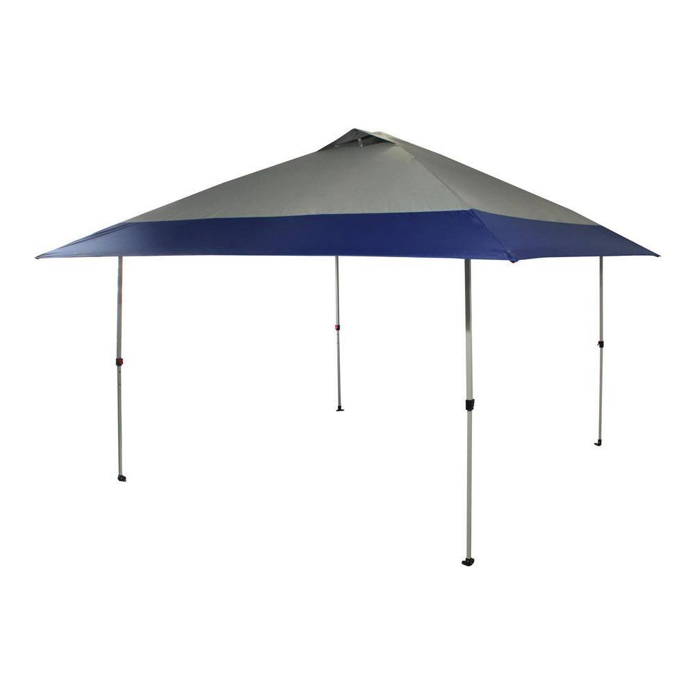 Crown Shade 13 ft. Blue and Gray Polyester Canopy Tent