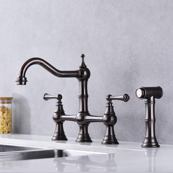 Brass Deck Mount Kitchen Sink Faucets