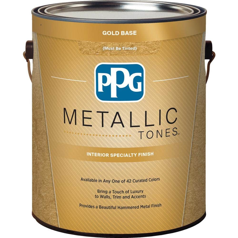 PPG METALLIC TONES 1 gal. Gold Metallic Interior Specialty Finish  PPG3000-01 - The Home Depot