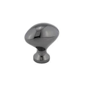 Olinville Collection 1-3/16 in. (30 mm) x 13/16 in. (20 mm) Black Nickel Traditional Cabinet Knob