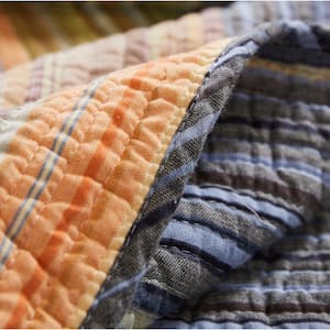 Katy Multicolored Quilted Cotton Throw