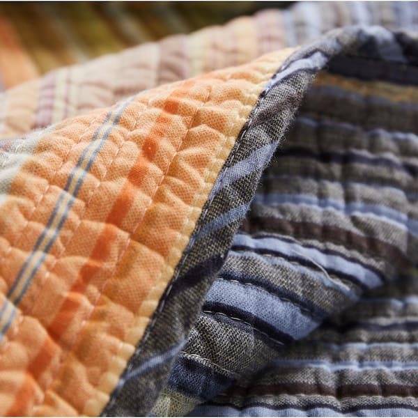 Katy Multicolored Quilted Cotton Throw