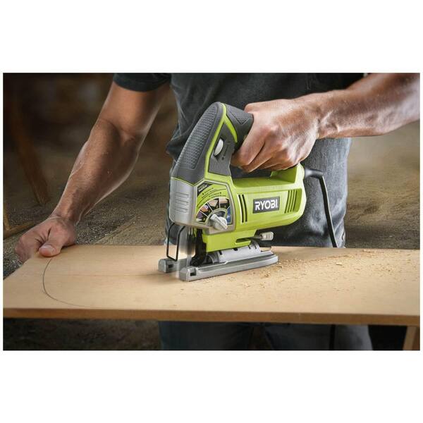 Jigsaw, 20V Cordless Jig Saws with LED, 10Pcs Blades, 4 Orbital Settings,  Variable Speed, ±45° Bevel Cutting, Scale Ruler, Tool-free Blade Changing,  Battery & Carrying Bag & Fast Charger Included（B） 