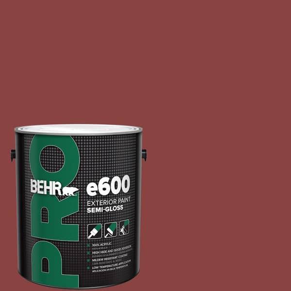 BEHR PRO 1 gal. #QE-07 Country Lane Red Semi-Gloss Exterior Paint