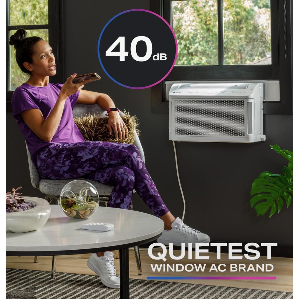 White Energy Star Ultra Quiet Window Air Conditioner with Remote