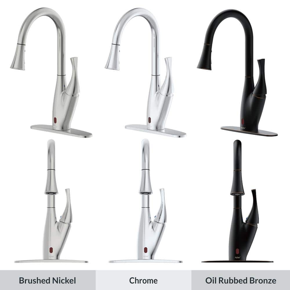 Oil-Rubbed Bronze Pull-Down Kitchen Faucet with Spray
