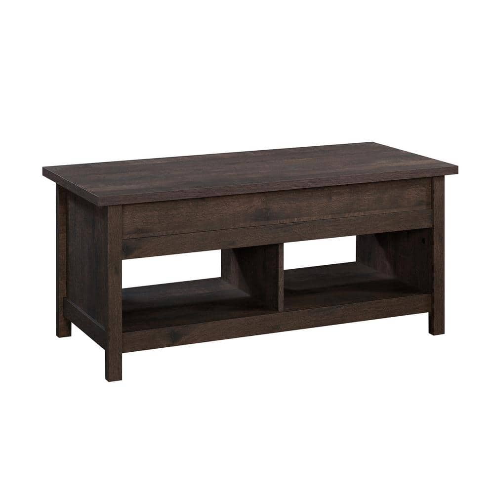 Cannery 43 in. Coffee Oak Rectangle Composite Wood Coffee Table with Lift T