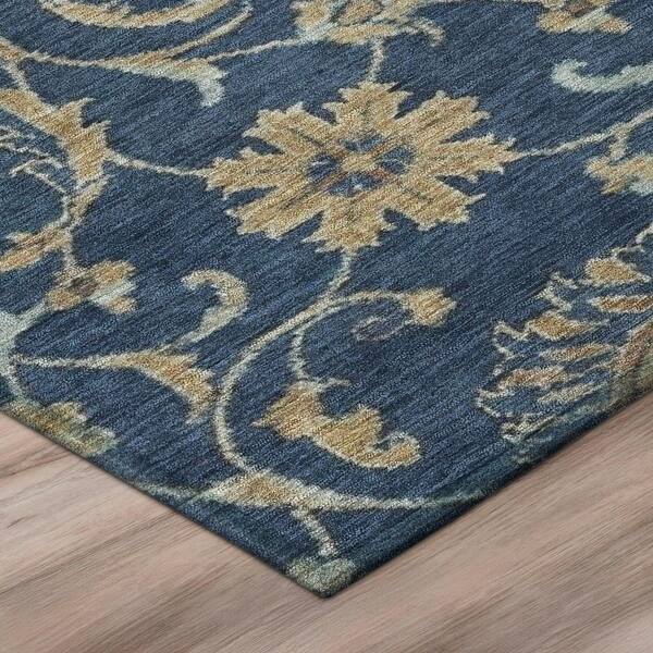 Chantille Machine Washable Indoor/Outdoor Abstract ACN2966 Navy 10 ft. x 14 ft. Area Rug