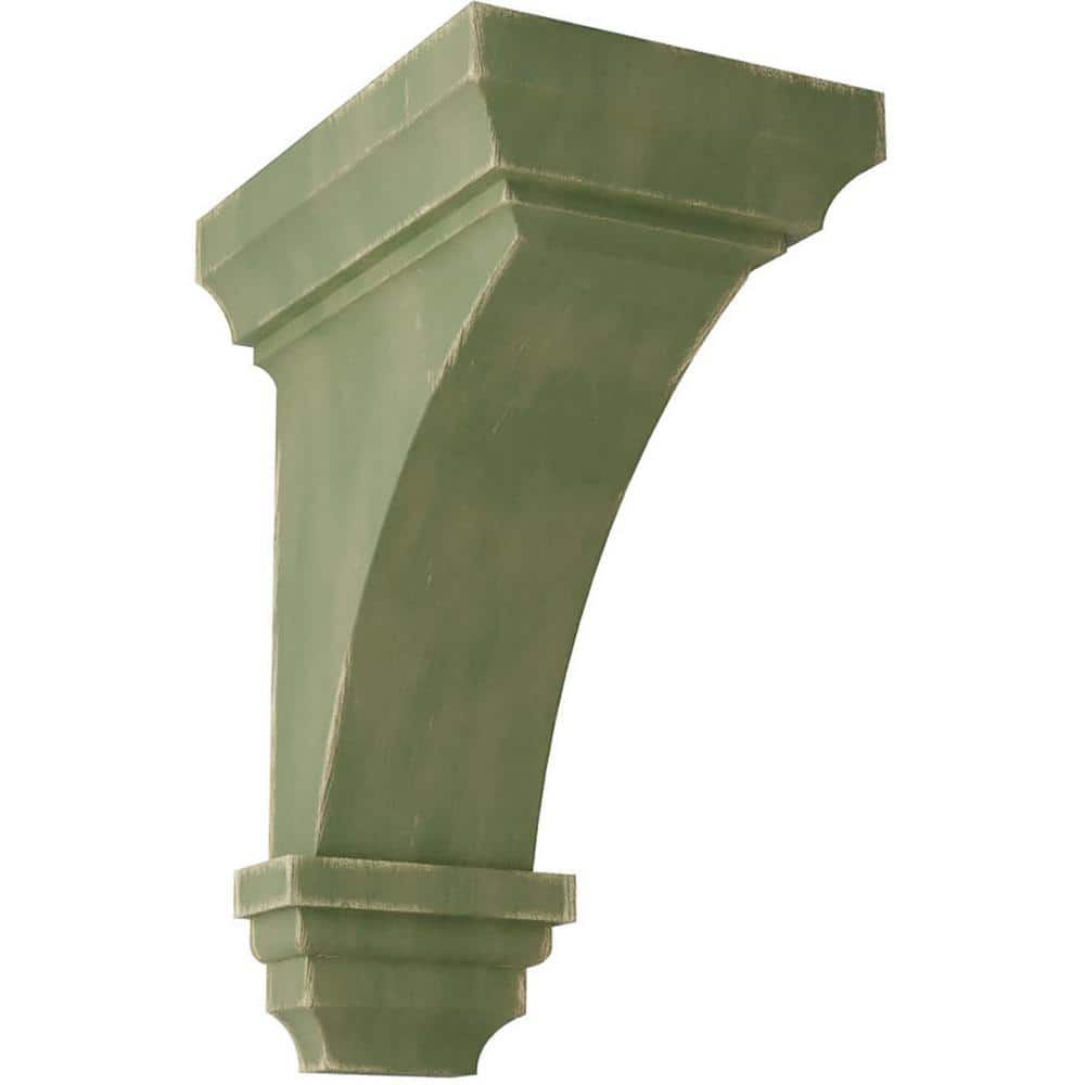 4 in. x 8 in. x 4-3/4 in. Restoration Green Small Jefferson Wood Vintage Decor Corbel price history on PriceWatchPro