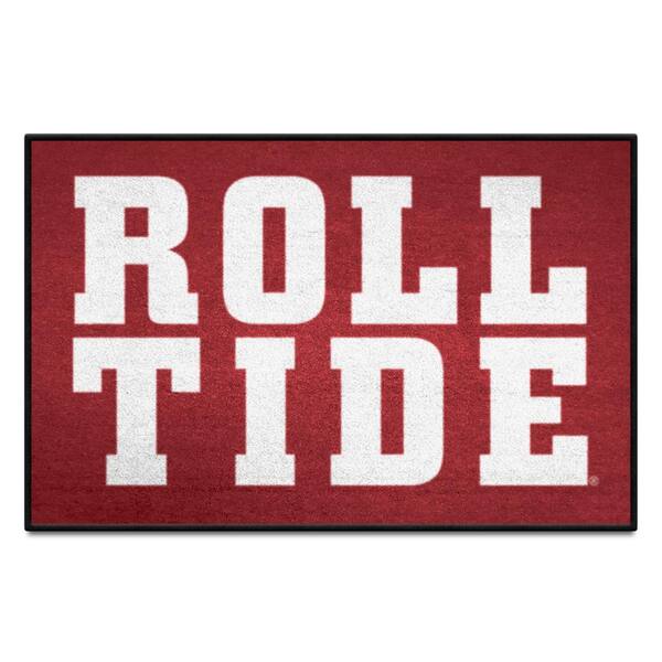 FANMATS University of Alabama Red 2 ft. x 3 ft. Slogan Starter Mat ...