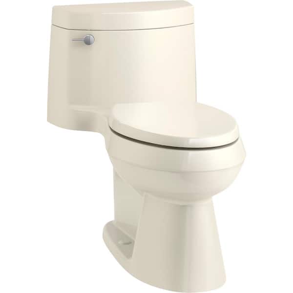 KOHLER Cimarron 1-piece 1.28 GPF Single Flush Elongated Toilet in Almond