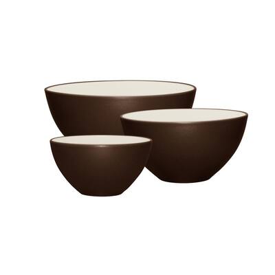 Noritake Colorwave Chocolate Brown Stoneware Square 4-Piece Place ...