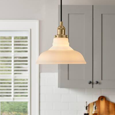 Rockwood 1-Light Gold Mini Pendant Hanging Light, Kitchen Pendant Lighting