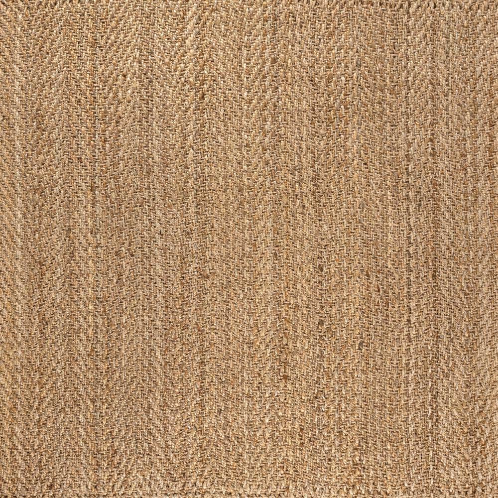 Espina Natural Chunky Jute Handwoven Square Area Rug, 6'