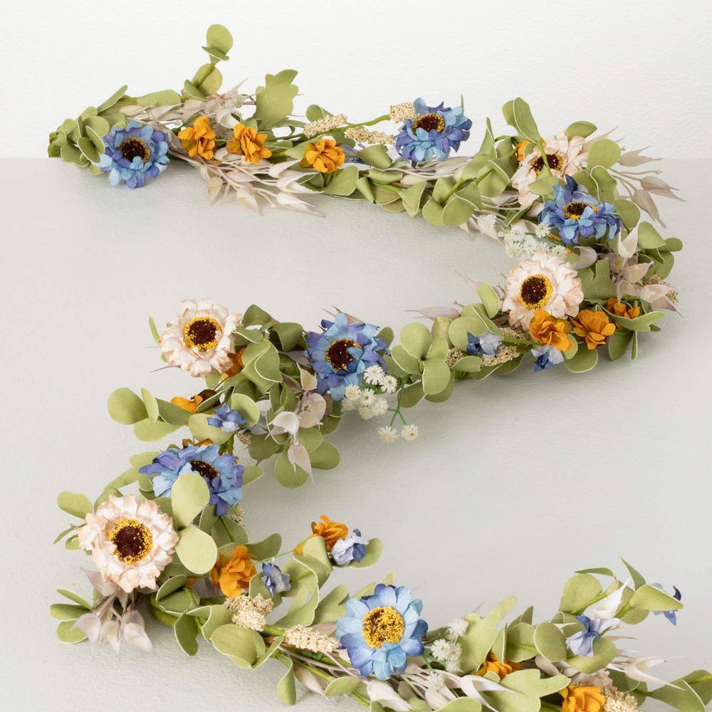 SULLIVANS 78 in. Artificial Summer Wildflower Garland MFWGD The Home