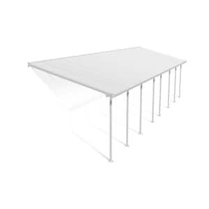 Tenda Da Patio 6x8 Piedi Bianca - Telone Resistente 12 Mil Bordo N 526600 - Foto 6