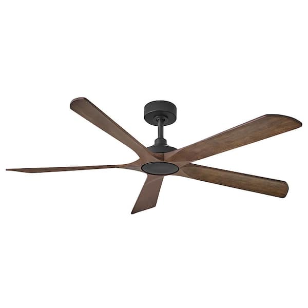 Layton 58.0 in. Indoor/Outdoor Integrated LED Matte Black Ceiling Fan with Remote Control