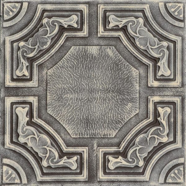 Evergreen Brown Beige 1.6 ft. x 1.6 ft. Decorative Foam Glue Up Ceiling Tile (259.2 sq. ft. /case)