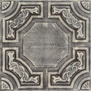 Evergreen Brown Beige 1.6 ft. x 1.6 ft. Decorative Foam Glue Up Ceiling Tile (21.6 sq. ft./Case)