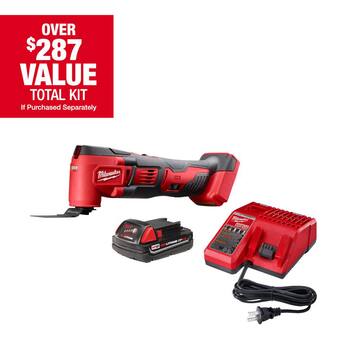 M18 18V Lithium-Ion Cordless Oscillating Multi-Tool Kit with one 1.5 Ah Battery & Charger