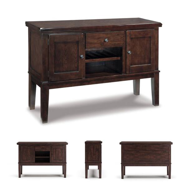 Signature DESIGN BY ASHLEY Haddigan Dark Brown Wood 56 in