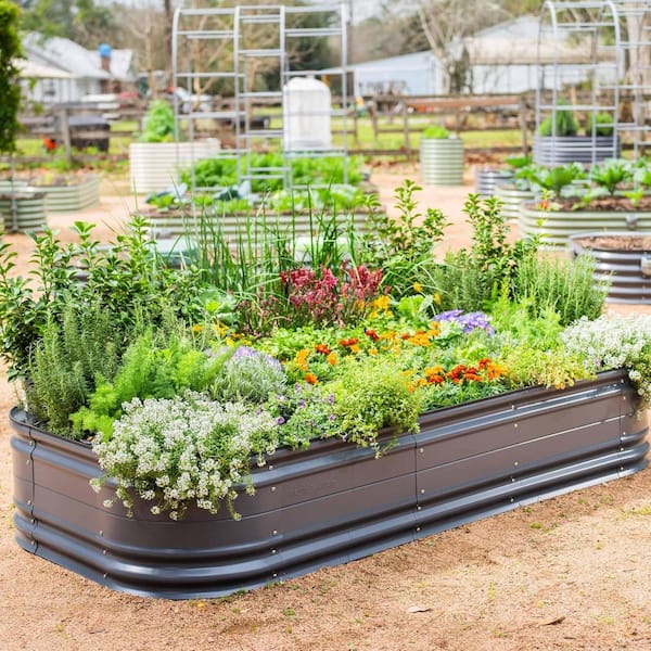 vego garden Garden 17 in. Tall, 8 ft. x 2 ft. 10-In-1 Modern