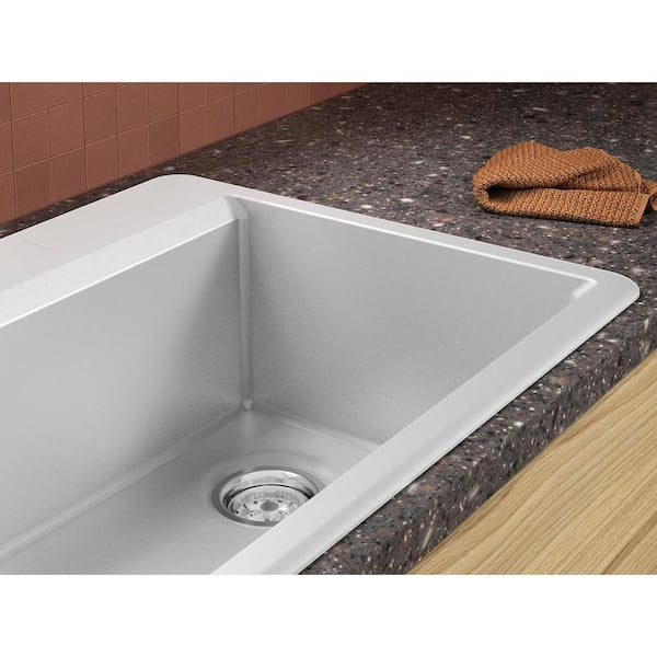 KOHLER Lassen 33 in. Drop-in Single Bowl Granite Composite KOHLER Lassen 33 in. Drop-in Single Bowl Granite Composite