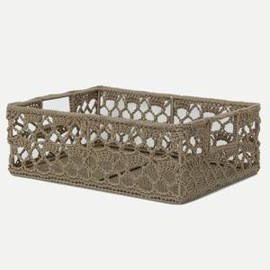 Mode Crochet Polypropylene Decorative Basket