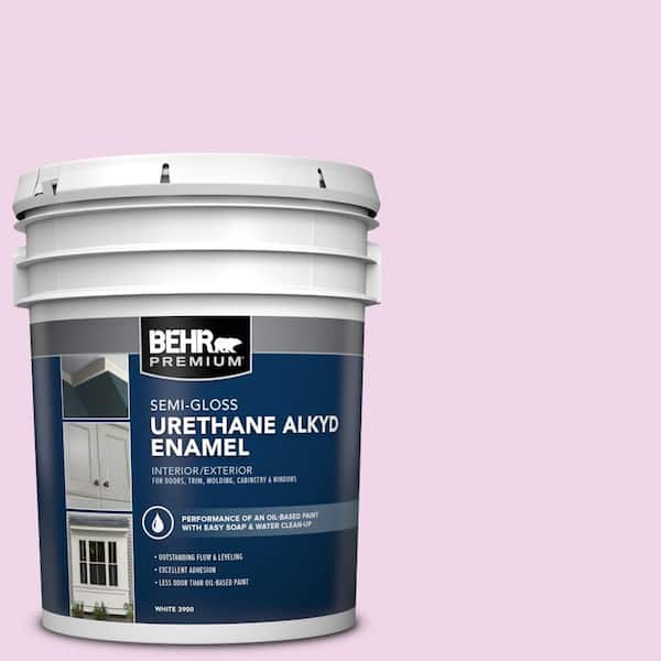 BEHR PREMIUM 5 gal. #P110-1 All Made Up Urethane Alkyd Semi-Gloss Enamel Interior/Exterior Paint