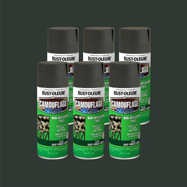 Rust-Oleum Specialty 12 oz. Deep Forest Green Camouflage Spray Paint (Case of 6)