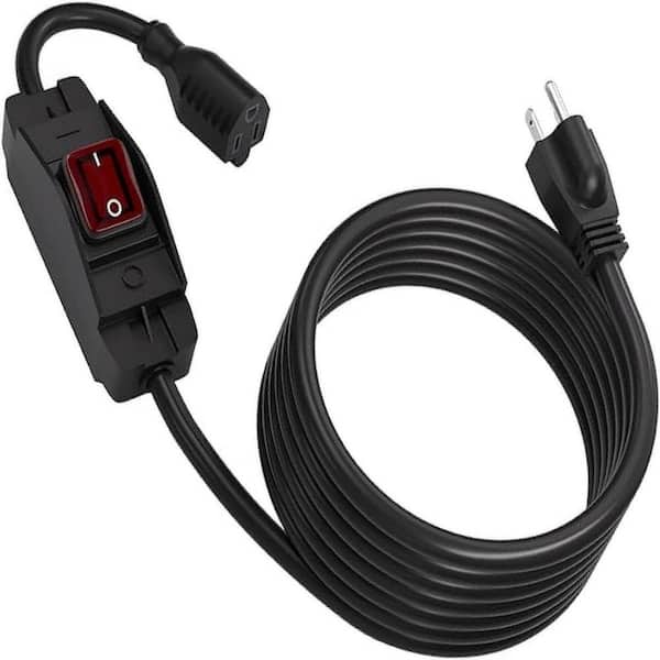 HIITIO Heavy-Duty Power Extension Cable 10 ft. 14 / 3 SJTW Outdoor ...