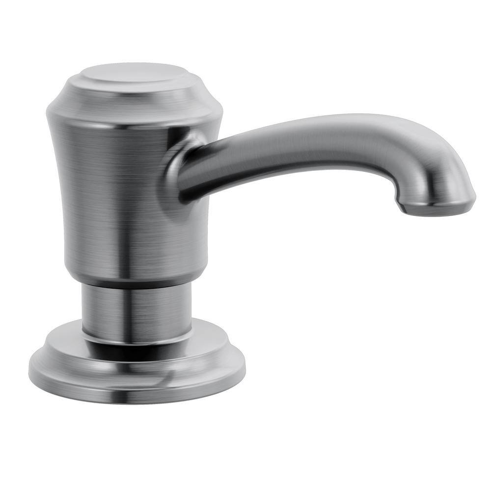 Delta Cassidy Deck Mount Metal Soap Dispenser in Arctic Stainless