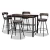 Baxton Studio Arcene 5 Piece Gray Pub Set 149 89698965 HD The