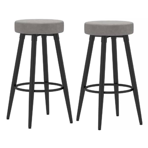 gray barstool set of 2