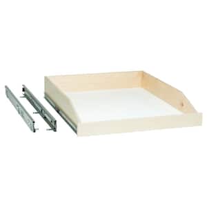Made-To-Fit Slide-Out Shelf 6 in. to 36 in. Wide, Full-Extension, Choice of Wood Front