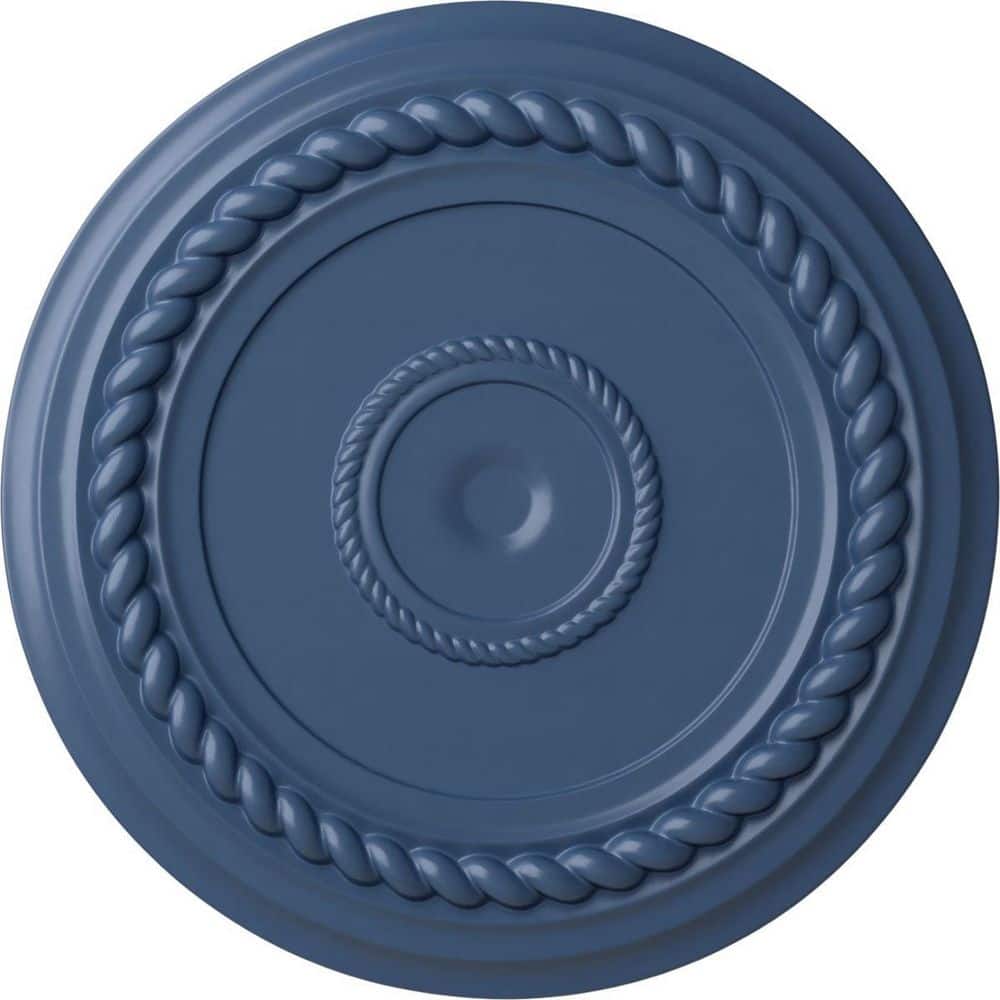 "19-5/8"" x 1-1/2"" Alexandria Rope Urethane Ceiling Medallion (Fits Canopies upto 4-5/8""), Hand-Painted Americana" price history on PriceWatchPro