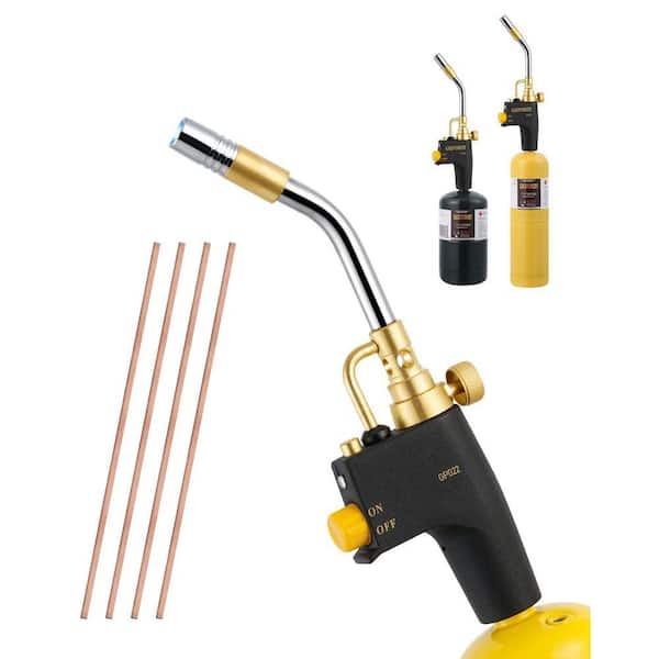 Cast Aluminum Brass Stainless Steel Propane Torch Head Turbo Gas Welding Torch Kit with Igniter CSA Certified